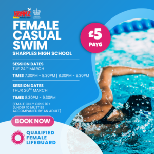 Female Casual Swim | 24th & 26th March PAYG