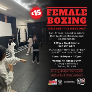 Female Boxing - Sun 26th April