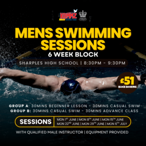 Mens Swimming Sessions: Group B | Block Booking | Starts 1st June