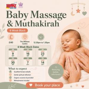 Baby Massage and Muthakirah | Starts 9th Sept | Block Booking